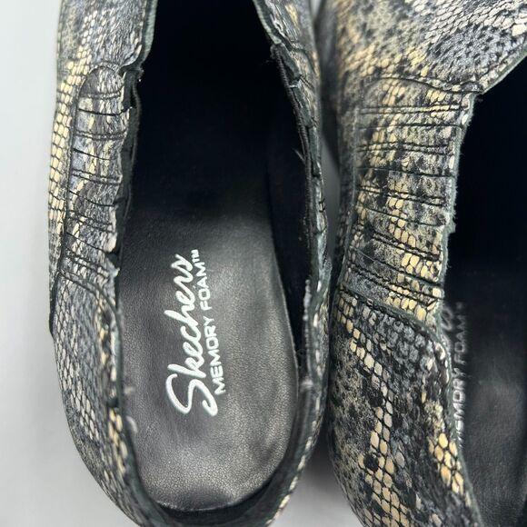 Skechers Memory Foam Leather Cowboy Western Ankle Booties Women Size 6.5 - Picture 10 of 12